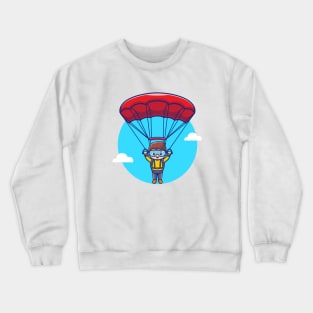 Cute People Parachuting Crewneck Sweatshirt